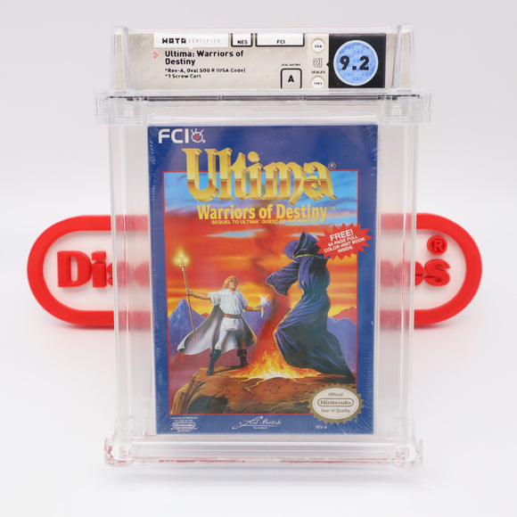 #723 - ULTIMA: WARRIORS OF DESTINY - WATA GRADED 9.2 A (NES Nintendo) - THE DISCOUNTGAMES COLLECTION