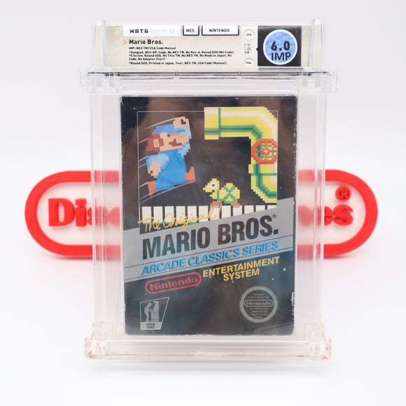 #415b - MARIO BROS. - WATA GRADED 6.0 CIB (NES Nintendo) - THE DISCOUNTGAMES COLLECTION