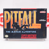 PITFALL: THE MAYAN ADVENTURE - NEW & Factory Sealed with Authentic 3-Sided Seam! (SNES Super Nintendo)