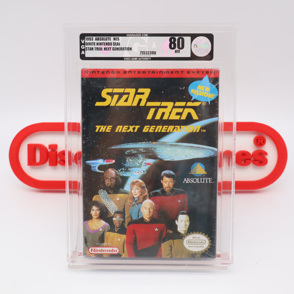 #633 - STAR TREK NEXT GENERATION - VGA GRADED 80 NM (NES Nintendo) - THE DISCOUNTGAMES COLLECTION