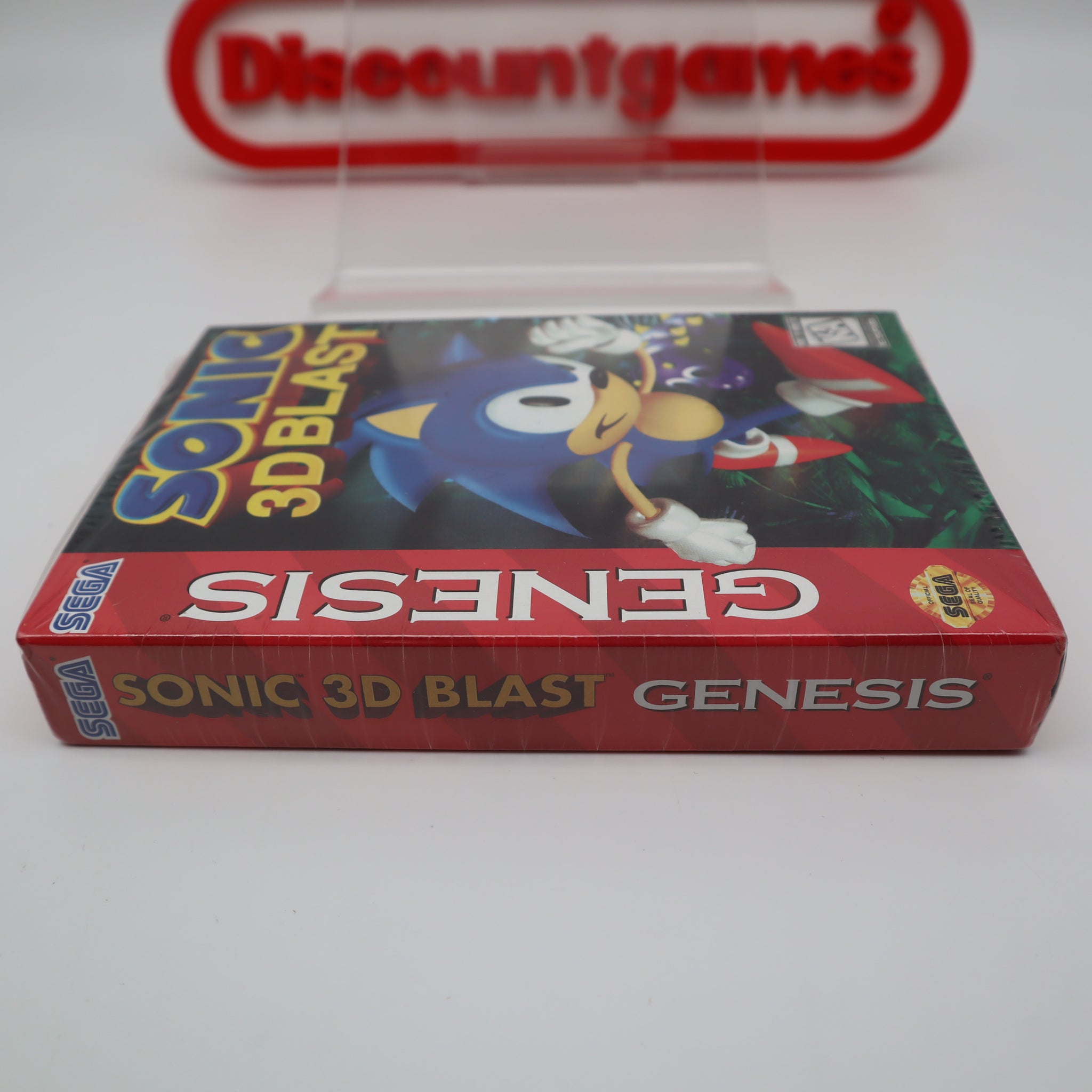 SONIC 3D BLAST - NEW & Factory Sealed with Authentic V-Overlap