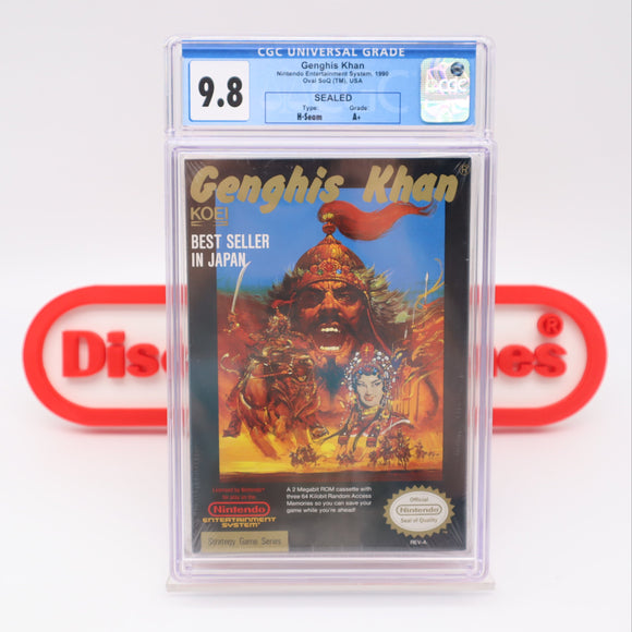 #261 - GENGHIS KHAN - CGC GRADED 9.8 A+ (NES Nintendo) - THE DISCOUNTGAMES COLLECTION