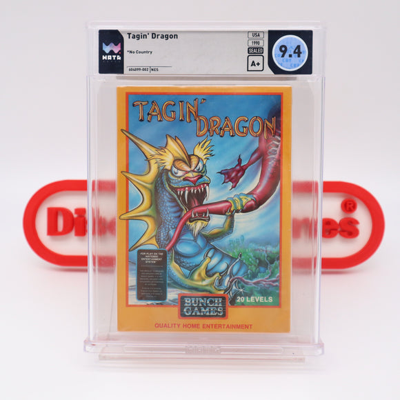 #667 - TAGIN' DRAGON - WATA GRADED 9.4 A+ (NES Nintendo) - THE DISCOUNTGAMES COLLECTION