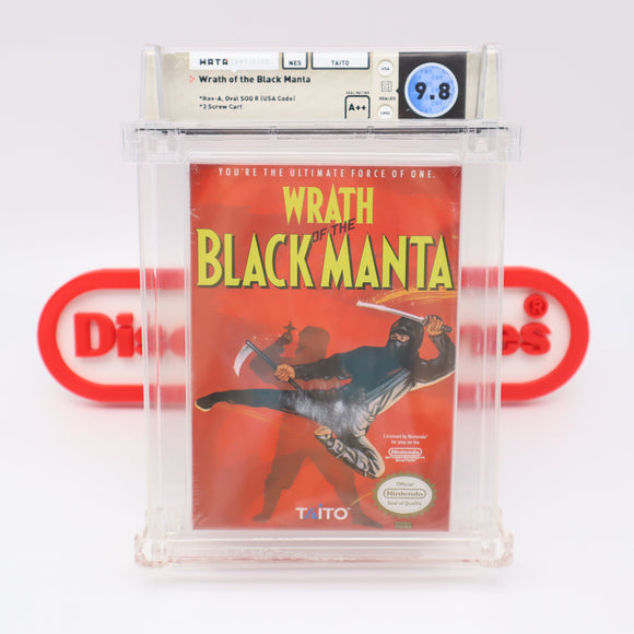 #771 - WRATH OF THE BLACK MANTA - WATA GRADED 9.8 A++ (NES Nintendo) - THE DISCOUNTGAMES COLLECTION