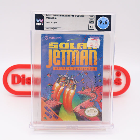 #615 - SOLAR JETMAN: HUNT FOR THE GOLDEN WARSHIP - WATA GRADED 9.6 A+ (NES Nintendo) - THE DISCOUNTGAMES COLLECTION