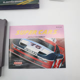 SUPER CARS - COMPLETE with MINT MANUAL! Cleaned & Tested! (NES Nintendo) + Case