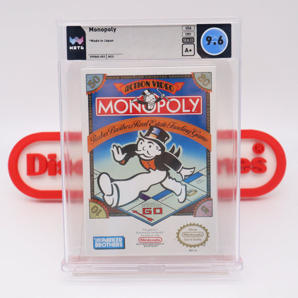 #452 - MONOPOLY - WATA GRADED 9.6 A+ (NES Nintendo) - THE DISCOUNTGAMES COLLECTION