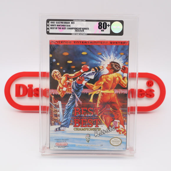 #077 - BEST OF THE BEST: CHAMPIONSHIP KARATE - VGA GRADED 80+ NM (NES Nintendo) - THE DISCOUNTGAMES COLLECTION