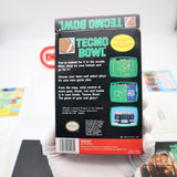 TECMO BOWL (THE ORIGINAL!) COMPLETE! Cleaned & Tested! (NES Nintendo) + Case