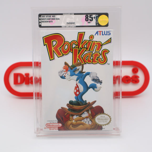 #565 - ROCKIN' KATS - VGA GRADED 85+ NM+ (NES Nintendo) - THE DISCOUNTGAMES COLLECTION