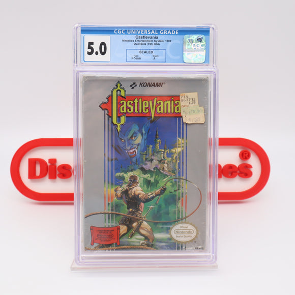 #124 - CASTLEVANIA - CGC GRADED 5.0 A (NES Nintendo) - THE DISCOUNTGAMES COLLECTION