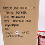 GODZILLA UFO SOFT VINYL FIGURE (STANDARD VARIANT!) MONDO STATUE TOY-040A Low Number #025! NEW IN SHIPPING BOX!