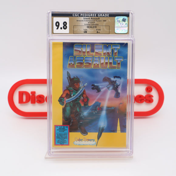#595 - SILENT ASSAULT - CGC GRADED 9.8 A++ (NES Nintendo) - THE DISCOUNTGAMES COLLECTION