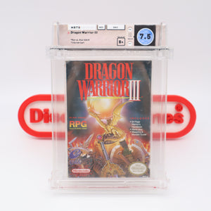 #207 - DRAGON WARRIOR III - WATA GRADED 7.5 B+ (NES Nintendo) - THE DISCOUNTGAMES COLLECTION