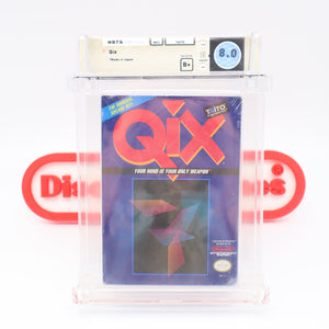 #524 - QIX - WATA GRADED 8.0 B+ (NES Nintendo) - THE DISCOUNTGAMES COLLECTION