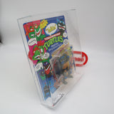 TALKIN' LEONARDO - 1991 PLAYMATES - CAS GRADED 85 NEW Authentic & Factory Sealed! (Vintage TMNT Figure)
