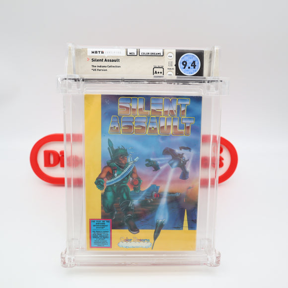 SILENT ASSAULT - WATA GRADED 9.4 A++! NEW & Factory Sealed with Authentic 3-Sided Seam! (NES Nintendo) (Copy)