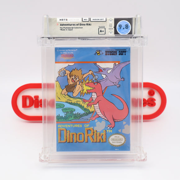 #185 - DINO RIKI, ADVENTURES OF - WATA GRADED 9.8 A+ (NES Nintendo) - THE DISCOUNTGAMES COLLECTION