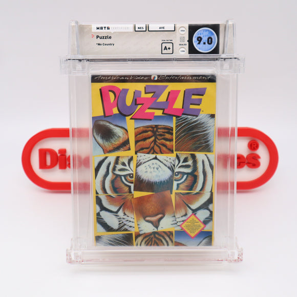 #520 - PUZZLE - WATA GRADED 9.0 A+ (NES Nintendo) - THE DISCOUNTGAMES COLLECTION