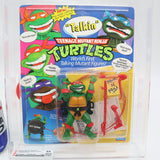 TALKIN' RAPHAEL - 1991 PLAYMATES - CAS GRADED 85 NEW Authentic & Factory Sealed! (Vintage TMNT Figure)