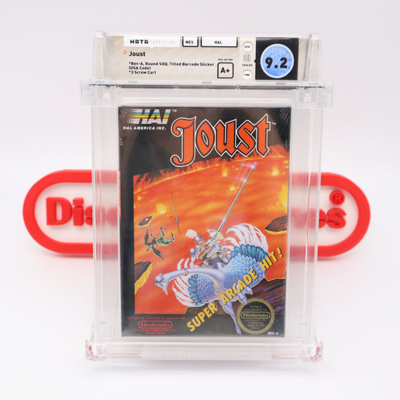 #339 - JOUST - WATA GRADED 9.2 A+ (NES Nintendo) - THE DISCOUNTGAMES COLLECTION