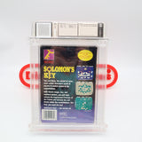 SOLOMON'S KEY - UNPUNCHED HANGTAB, NO Rev-A, Sound SOQ, 5 Screw - WATA GRADED 7.0 CIB! (NES Nintendo)