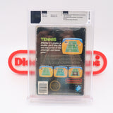 #680 - TENNIS - WATA GRADED 7.5 CIB (Matte Sticker, Round SOQ, 5 Screw, No Codes, Hangtab) (NES Nintendo) - THE DISCOUNTGAMES COLLECTION