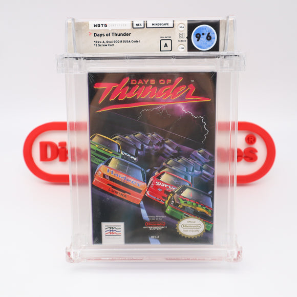 #169 - DAYS OF THUNDER - WATA GRADED 9.6 A (NES Nintendo) - THE DISCOUNTGAMES COLLECTION