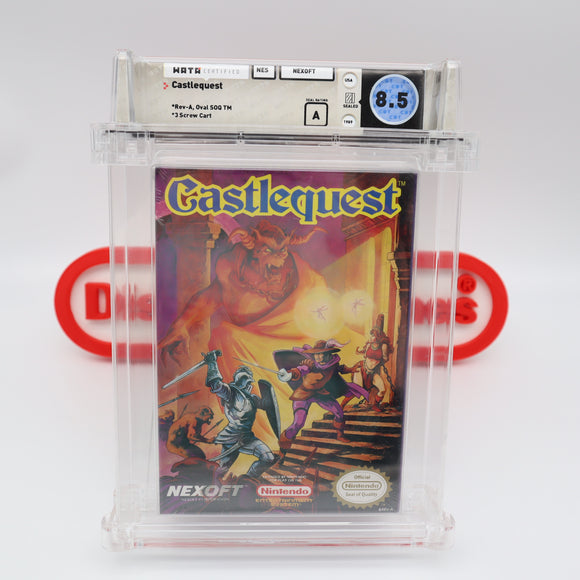 CASTLEQUEST / CASTLE QUEST - WATA GRADED 8.5 A! NEW & Factory Sealed with Authentic H-Seam! (NES Nintendo)