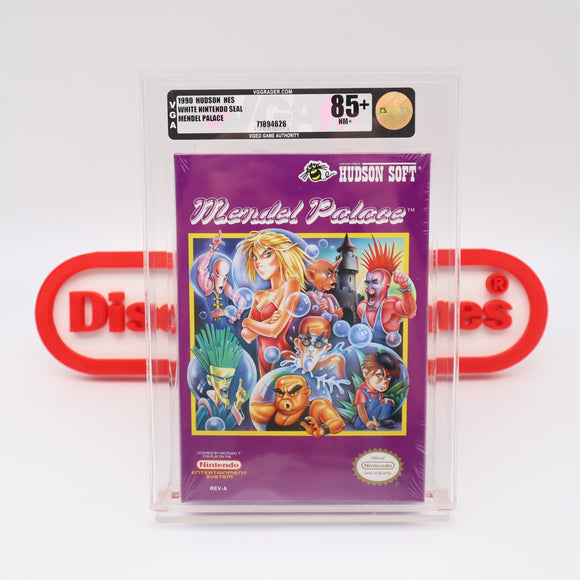 #428 - MENDEL PALACE - VGA GRADED 85+ NM+ (NES Nintendo) - THE DISCOUNTGAMES COLLECTION
