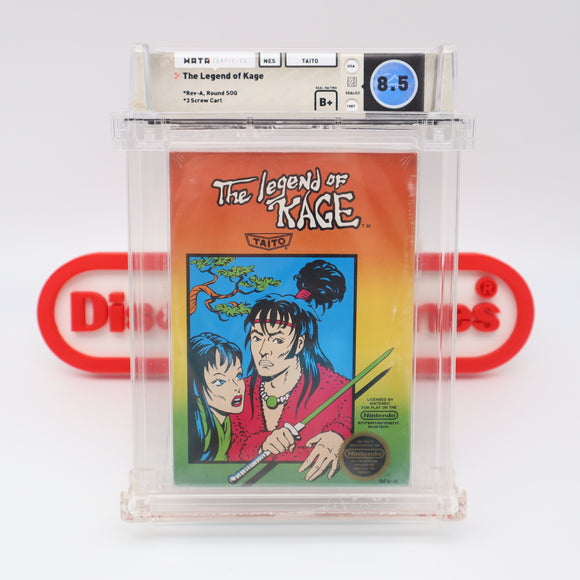 #374 - THE LEGEND OF KAGE - WATA GRADED 8.5 B+ (NES Nintendo) - THE DISCOUNTGAMES COLLECTION