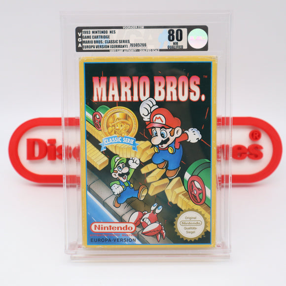 #415 - MARIO BROS. (Europa Version) - VGA GRADED 80 NM QUALIFIED (NES Nintendo) - THE DISCOUNTGAMES COLLECTION