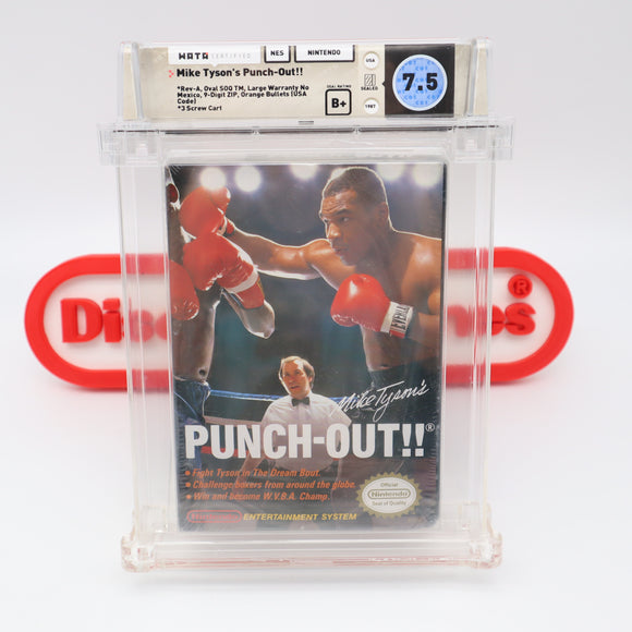 #446 - MIKE TYSON'S PUNCH-OUT!! - WATA GRADED 7.5 B+ (NES Nintendo) - THE DISCOUNTGAMES COLLECTION