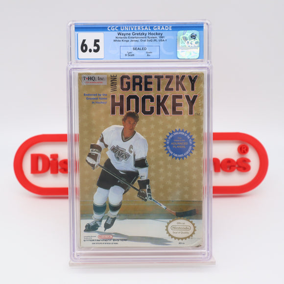 #745 - WAYNE GRETZKY HOCKEY (White Uniform) - CGC GRADED 6.5 A+ (NES Nintendo) - THE DISCOUNTGAMES COLLECTION