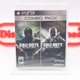 CALL OF DUTY: BLACK OPS I & II COMBO PACK - NEW & Factory Sealed with Authentic Y-Fold Seal! (PS3 PlayStation 3)