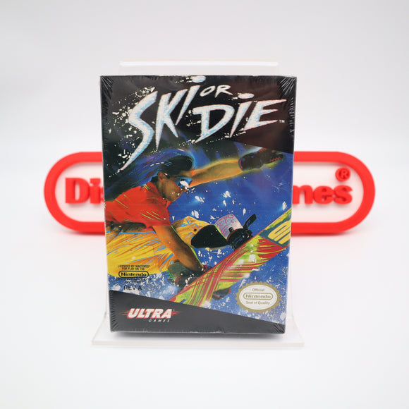 SKI OR DIE - NEW & Factory Sealed with Authentic H-Seam! (NES Nintendo)