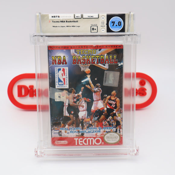 #673 - TECMO NBA BASKETBALL - WATA GRADED 7.0 B+ (NES Nintendo) - THE DISCOUNTGAMES COLLECTION
