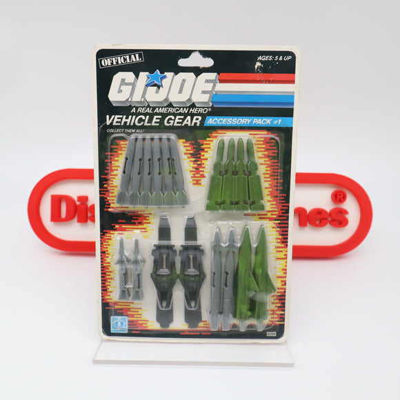 VEHICLE GEAR: ACCESSORY PACK #1 - 1986 - NEW Authentic & Factory Sealed! (MOC Vintage G.I. Joe Figure)