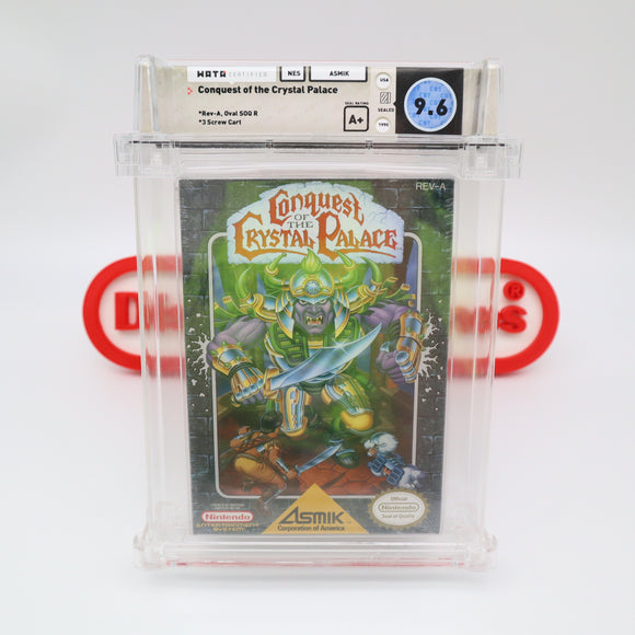 #152 - CONQUEST OF THE CRYSTAL PALACE - WATA GRADED 9.6 A+ (NES Nintendo) - THE DISCOUNTGAMES COLLECTION