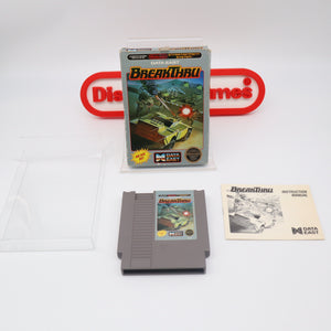 BREAKTHRU / BREAK THRU - CIB COMPLETE! Cleaned & Tested! (NES Nintendo)