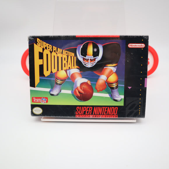 SUPER PLAY ACTION FOOTBALL - NEW & Factory Sealed with Authentic V-Seam! (SNES Super Nintendo) (Copy)