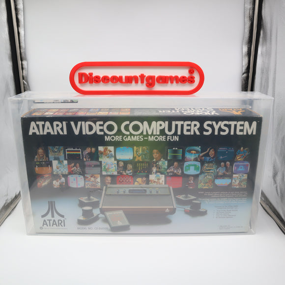 ATARI 2600 CONSOLE CX-2600A SYSTEM - VGA GRADED 80+ NM SILVER QUALIFIED ARCHIVAL! NEW & UNUSED! (Atari 2600)