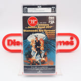 JAMES BOND 007: DIAMONDS ARE FOREVER - IGS GRADED 8.5 BOX & 8 SEAL! NEW & Factory Sealed with Authentic H-Overlap Seam! (VHS)