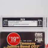 JAMES BOND 007: DIAMONDS ARE FOREVER - IGS GRADED 8.5 BOX & 8 SEAL! NEW & Factory Sealed with Authentic H-Overlap Seam! (VHS)