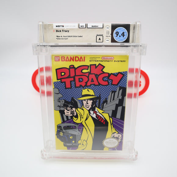 DICK TRACY - WATA GRADED 9.4 A! NEW & Factory Sealed with Authentic H-Seam! (NES Nintendo)