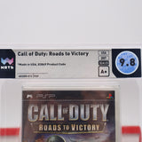 CALL OF DUTY: ROADS TO VICTORY - WATA GRADED 9.8 A+! NEW & Factory Sealed! (PSP PlayStation Portable)