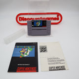 SUPER MARIO WORLD - CARTRIDGE, MANUAL, INSERT & SLEEVE! Cleaned & Tested! (SNES Super Nintendo)