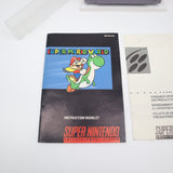 SUPER MARIO WORLD - CARTRIDGE, MANUAL, INSERT & SLEEVE! Cleaned & Tested! (SNES Super Nintendo)