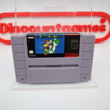 SUPER MARIO WORLD - CARTRIDGE, MANUAL, INSERT & SLEEVE! Cleaned & Tested! (SNES Super Nintendo)