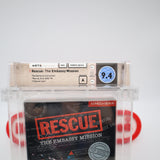 RESCUE: THE EMBASSY MISSION - WATA GRADED 9.4 A! NEW & Factory Sealed with Authentic H-Seam! (NES Nintendo)